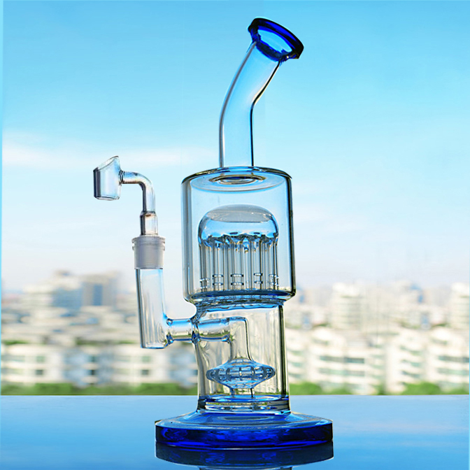 Hookahs Thick Glass Oil Rigs Water Bongs Smoking Water Pipes Heady Glasses Dabber Recycler Dab Bong with 14mm Banger