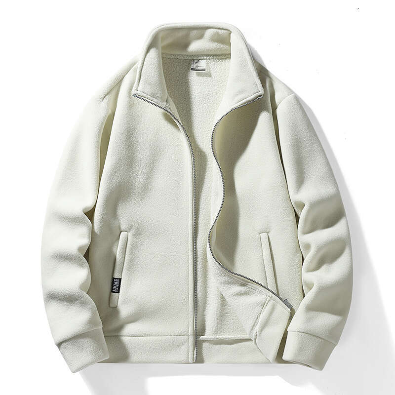 New For Men, Made Of Fleece Thickened Fleece, Hoodie, Men's And Women's Top, Stand Up Collar Cardigan, Casual Jacket