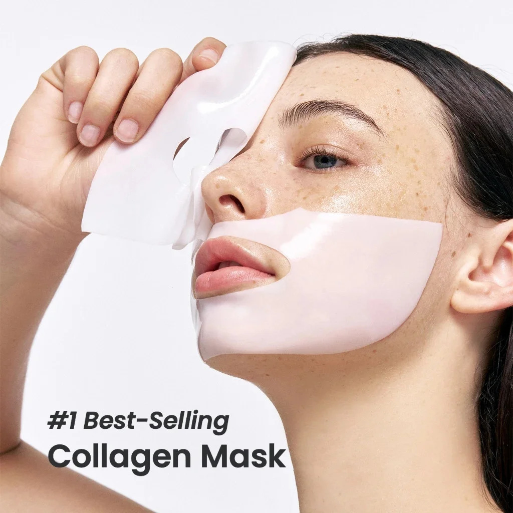 Bio Collagen Face Mask Shrink Pores Deep Hydrating Overnight Mask Moisturizing Refreshing Brightening Face Skin Care 241115