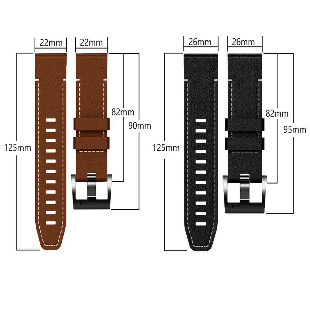 New Arrival Leather strap 7X 7 6 6X Pro Wah Band for Gin Fenny 5X Plus Epix Gen 2 Epix Pro 47mm wristband 26mm QuickFit Z241115
