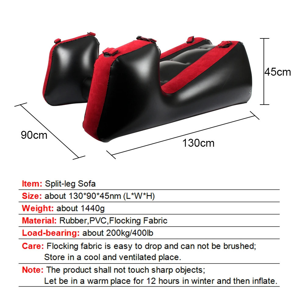Sex Sofa Split Leg Inflatable Furniture Mat Pillows Air Pump Sex Toys For Adults Couple Games Women Vaginal Blowjob Anal Plug 240401