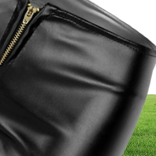 Faux Leather Shorts Women pants Front Zipper White Black Low Waist Shorts Female Sexy Bandage Mini Women Shorts Buttoms Y2006232000731