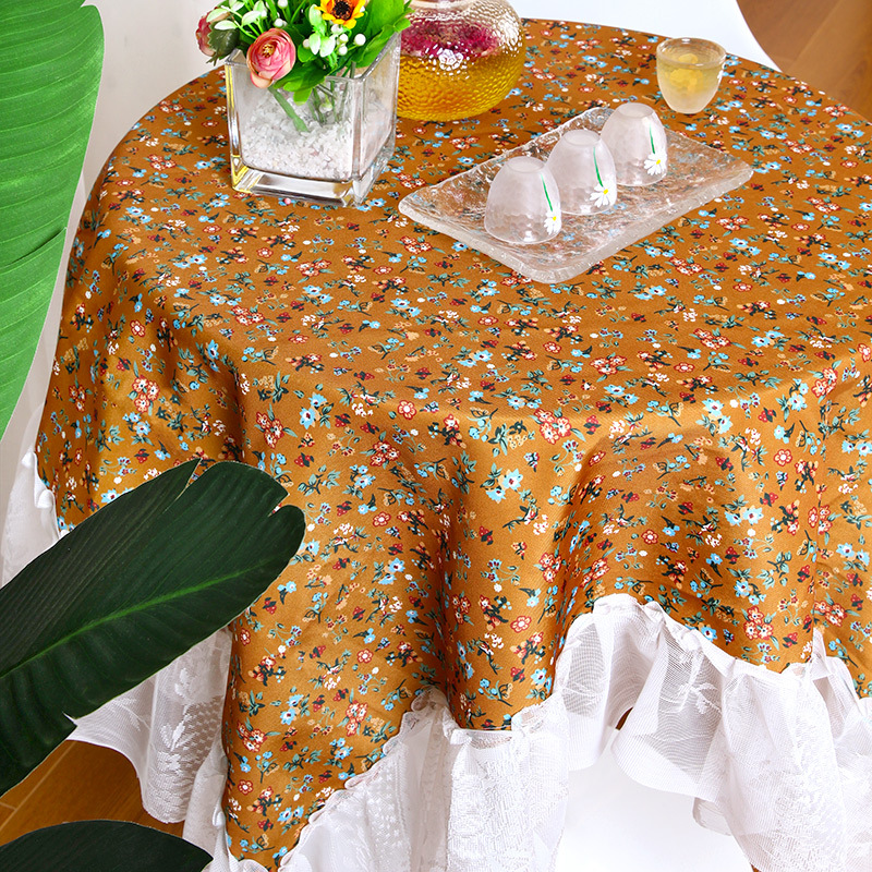 W299 Pastoral style waterproof tablecloth small floral disposable tablecloth