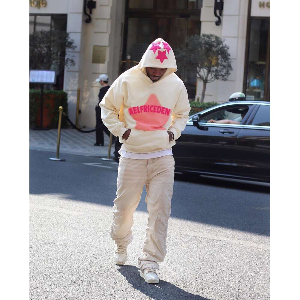Aelfric Eden Star Graphic Hoodie Streetwear Print Trend Causal Loose Oversized Hooded Sweatshirts Pullover popular