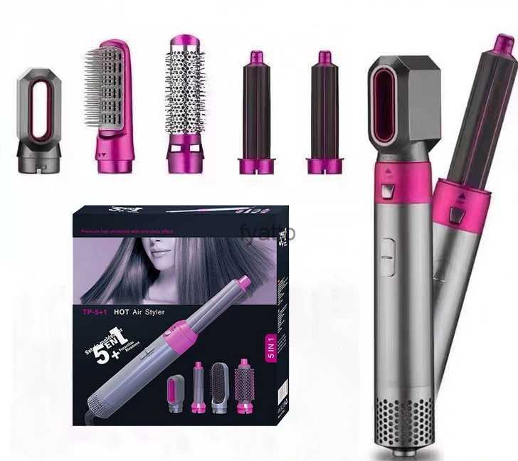 Hair Curlers Straighteners Blowing comb straight hair dryer curling rod multifunctional five in one hot air multi head automatic curler H240415 8ENO