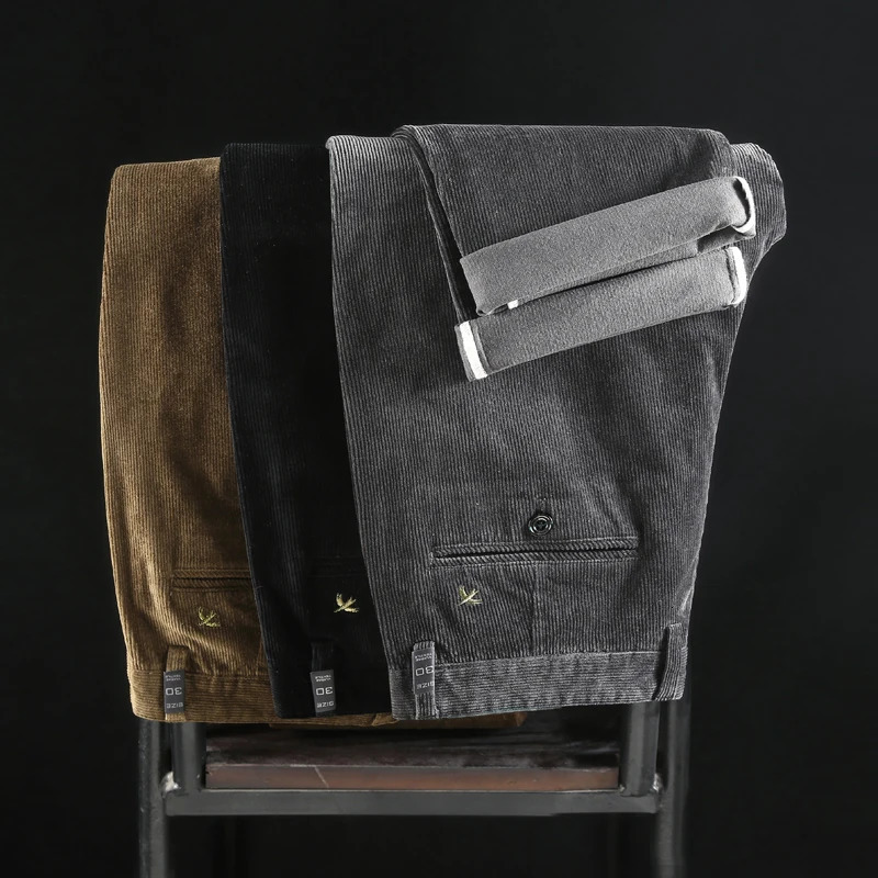 Autumn Winter Denim Shorts Mens Fashion Stretch Blue Grey Straight Triple Classic Large Size 36 38 40 42 241115