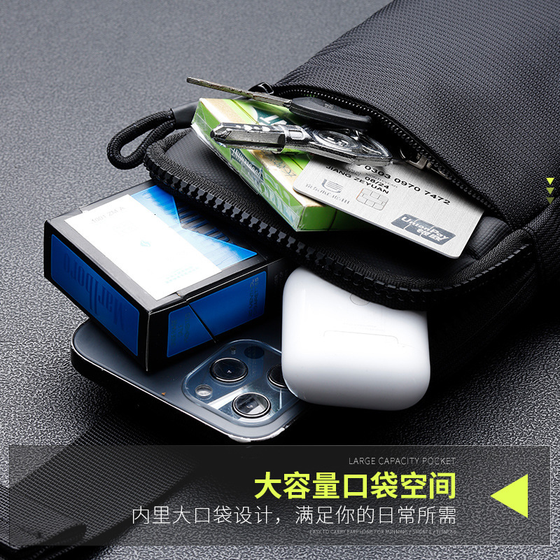 Casual 2024 Men Shoulder Chest Nylon Waterproof Outdoor Sport Running Cycg Belt Large Capacity Travel Phone Pouch Bag