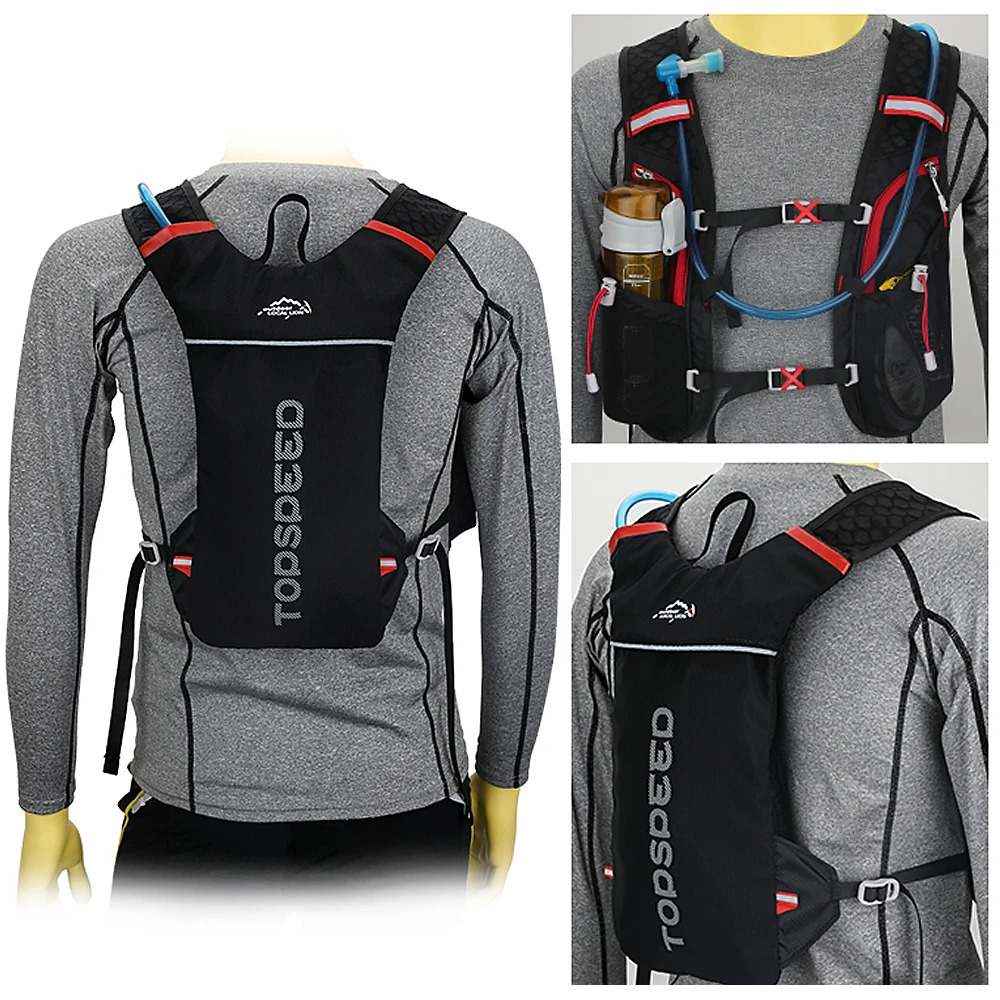 5L Breathable Vest Trail Running Backpacks Lightweight Male Cycling Run Jogging Marathon Backpack Riding Bike Climbing Bag 241114