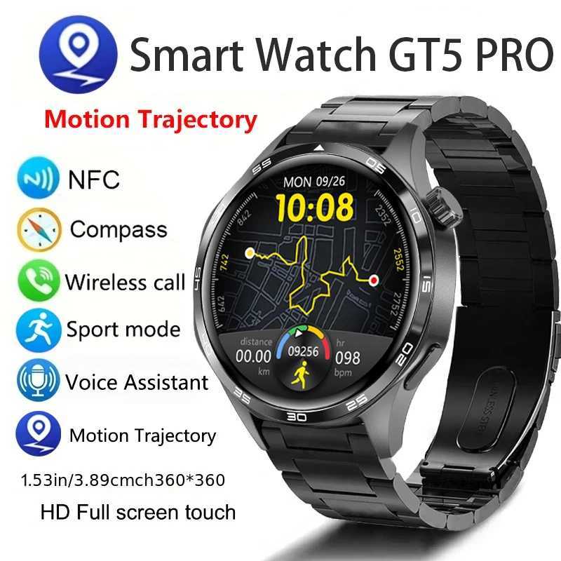 GT5 PRO smartwatch mens watch 5 Pro AMOLED high-definition Sn call GPS trajectory NFC rate Cpass smartwatch 2024 new Y241114