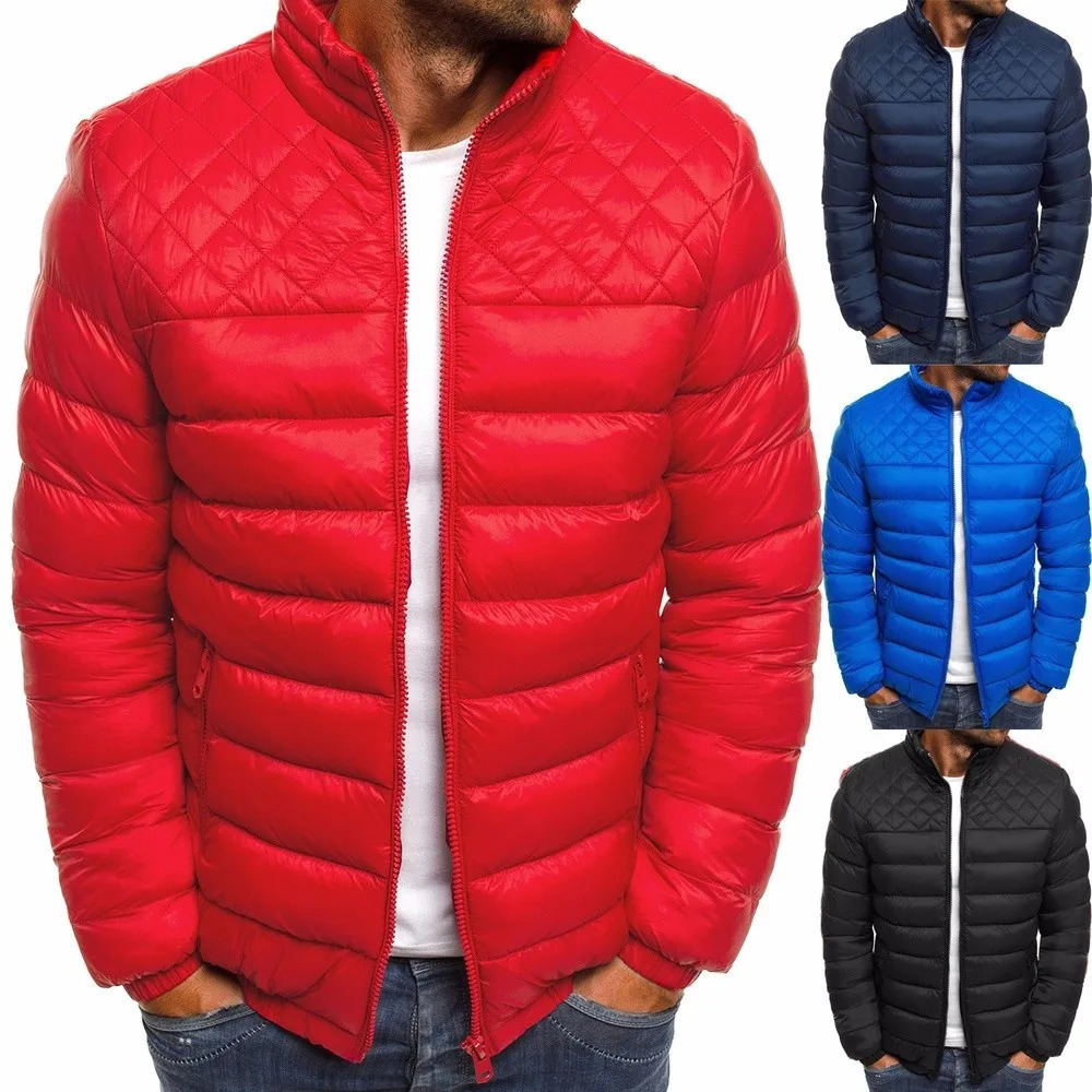 ZOGAA 4 Colors Plus Size S3XL Mens Fashion Autumn and Winter Puffer Cotton Coat 241115