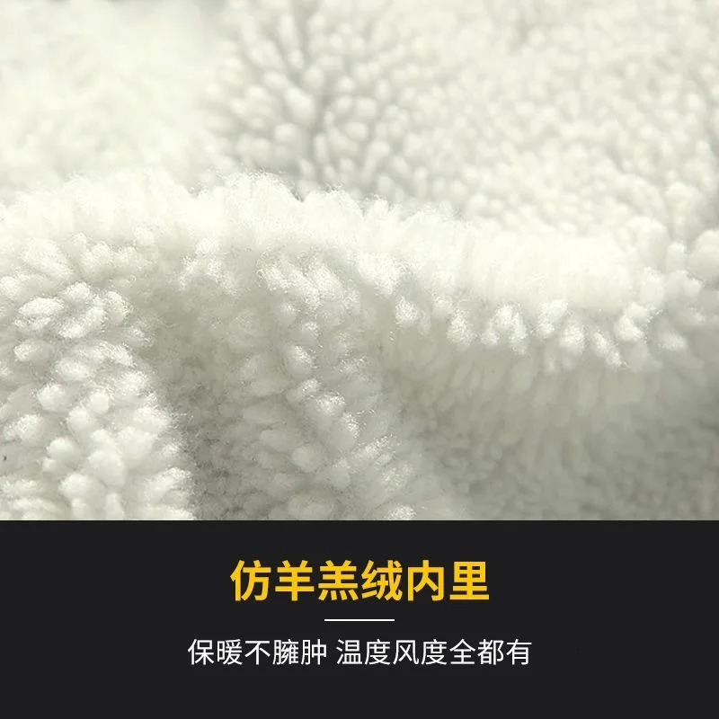 AutumnWinter Fashion Trend Lamb Cashmere Denim Jacket Mens Casual Comfort Thick Warm High Quality PlusSize Coat 3XL 241115