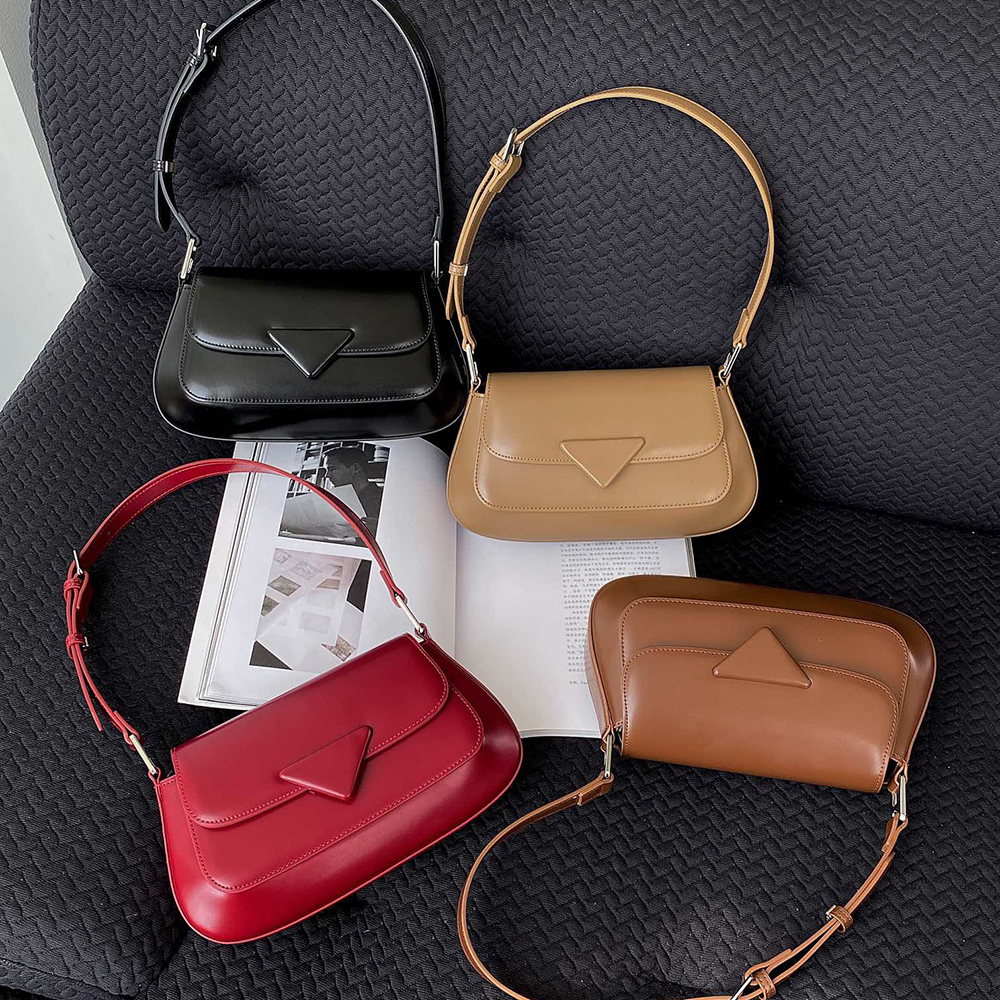 Retro Designer Women's Saddle Fashion Single Shoulder Underarm Bags With Adjustable Strap dddmymoon