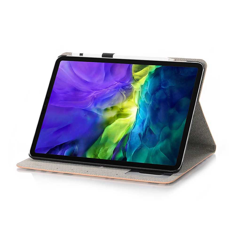 New Arrival Fashionable luxury flat pattern leather tablet case with clip suitable for iPad 9.7 10.2 11 12.9-inch Air5 4 Mini 6 5 4 3 2 Z241115