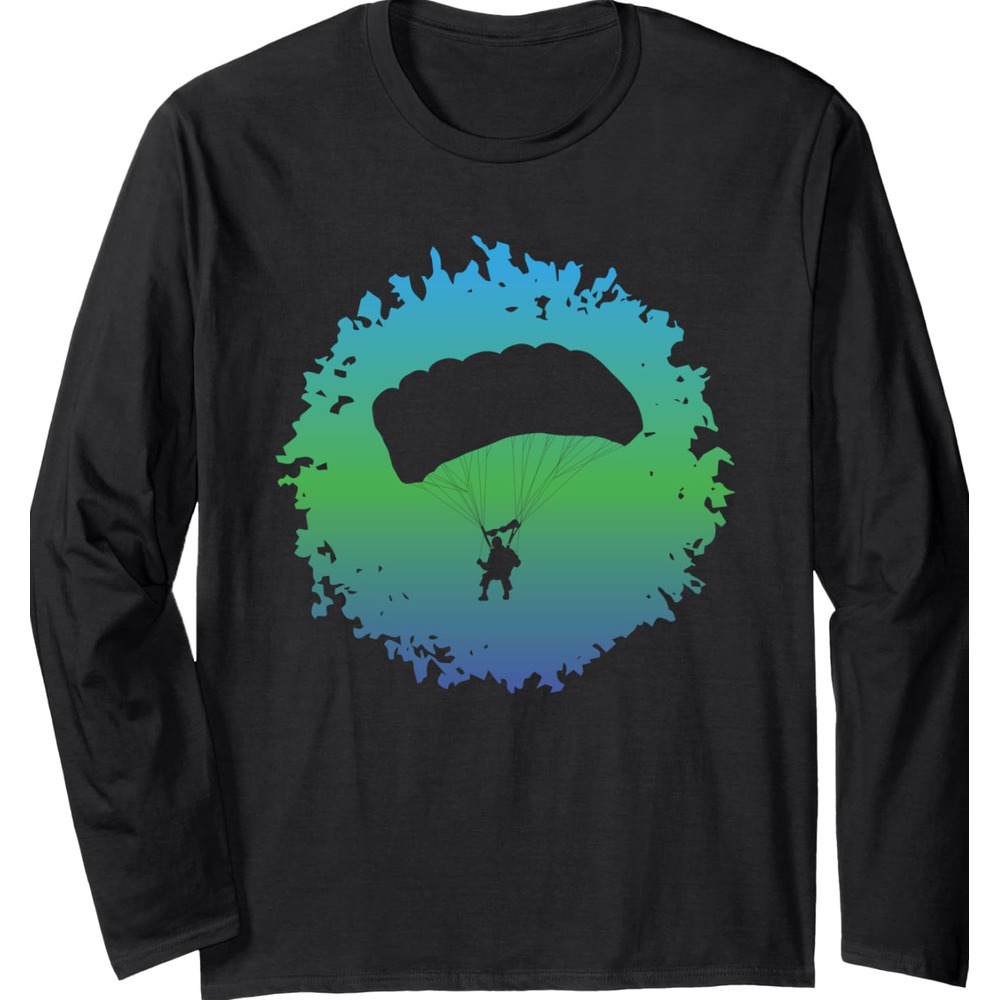 Long Sleeve Shirts for Men sweatshirt Paragliding Parachutes Soaring Paraglider Funny Gift Long Sleeve Tee Streetwear Casual tops clothes