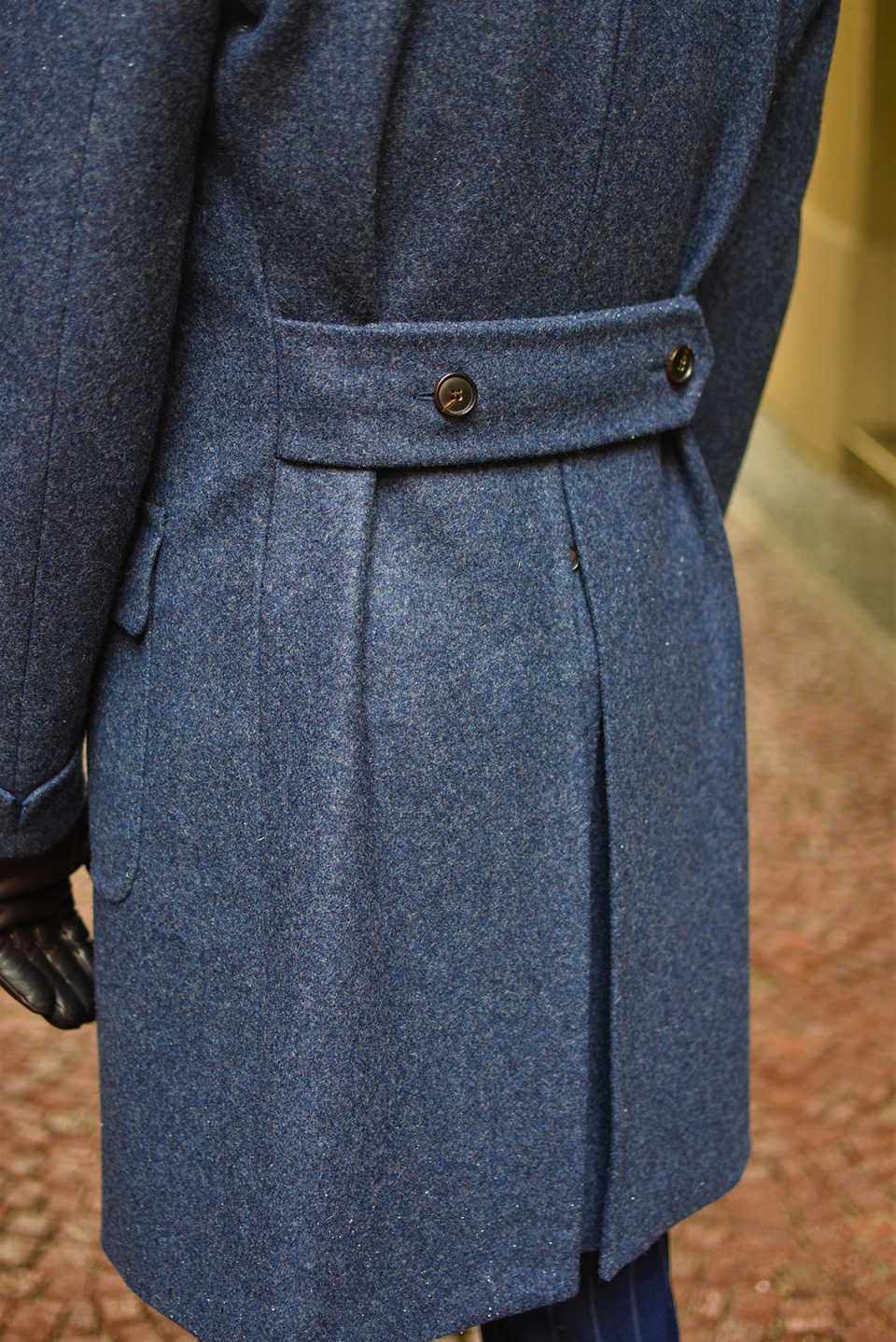 Handsome Men's Woolen Overcoat Notched Lapel Blazer Windbreaker Autumn Winter Special Design Oovercoat Custom Made Plus Size Jacket