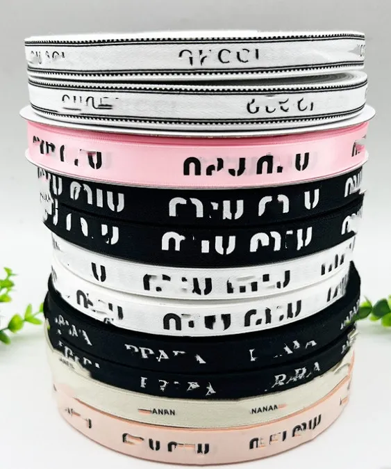 Big Brand Logo Bow Jewelry Diy Webbing Ribbon Flowers Gift Box Packing Tape Shoelaces 1.0cm