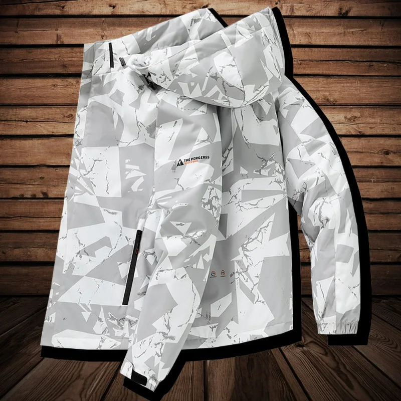 Winter Jacket for Men Waterproof Plus Size 5XL Parka with Hood Clothing Zip Up Puffer Thick Warm Coats 241115