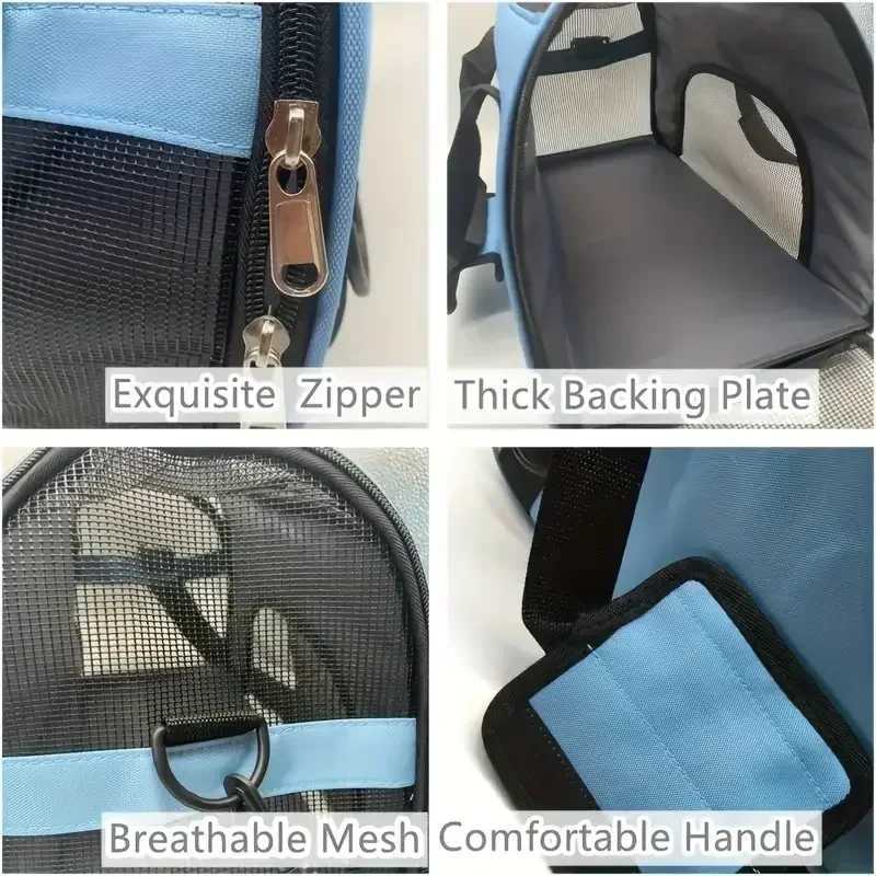 Dog Car Seat Covers Cat Bags Portable Dog Carrier Bag Mesh Breathable Carrier Bags for Small Dogs Foldable Cats Handbag Travel Pet Bag Transport Bag z