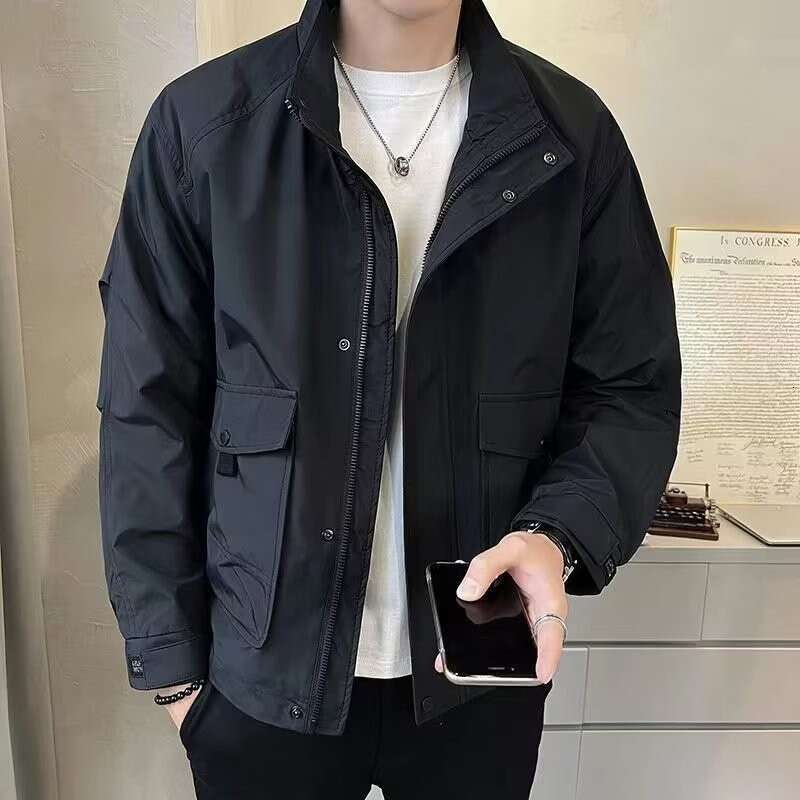 2025 New Outerwear For Men In Spring Autumn Fashion Brands, Trendy Handsome Tops, High-End Workwear Jackets, And Clothing