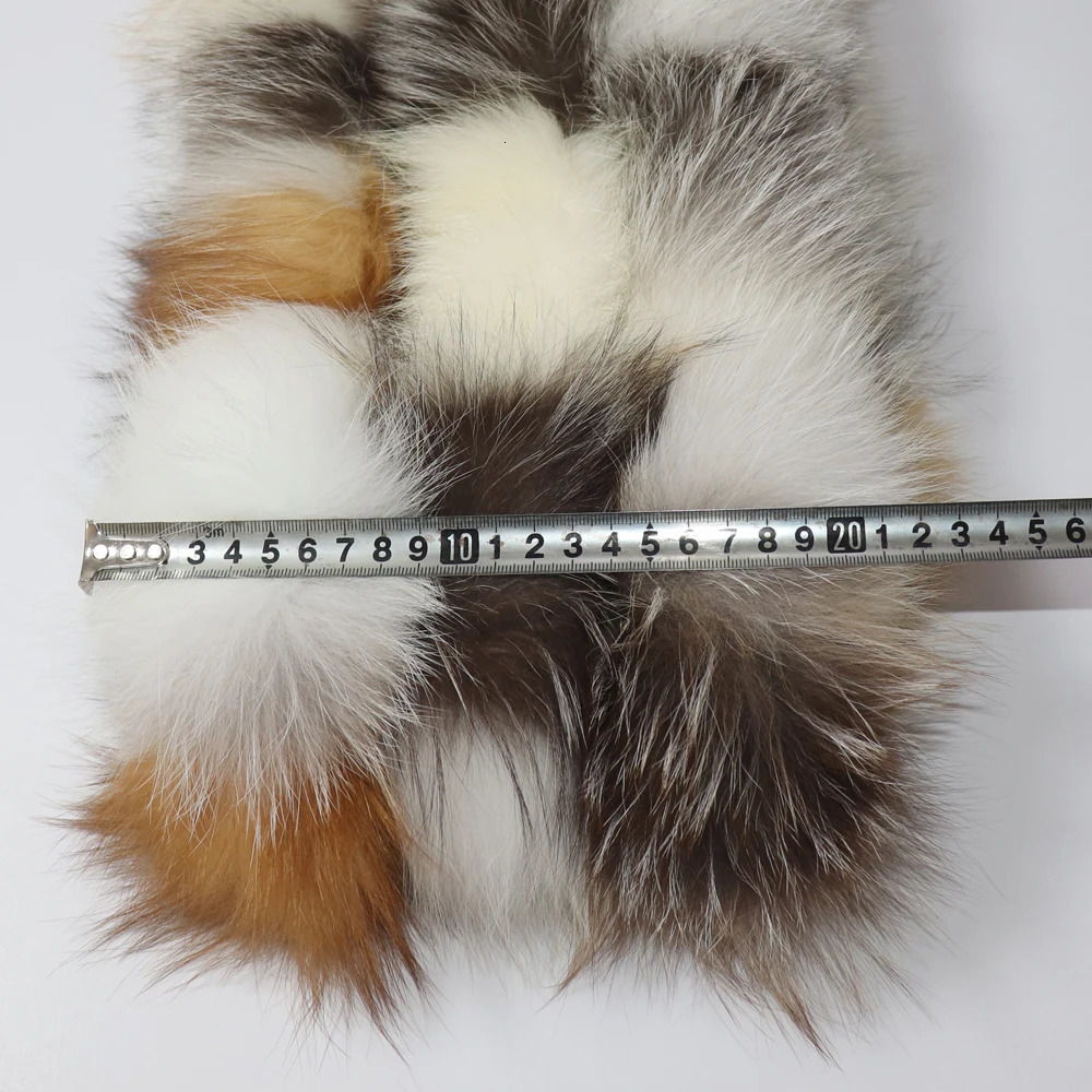Quality Women Winter Real Fur Scarf Warm Fox Fur Headband Ring Natural Fox Fur Scarves Fashion Lady Natural Fur Mufflers 241115