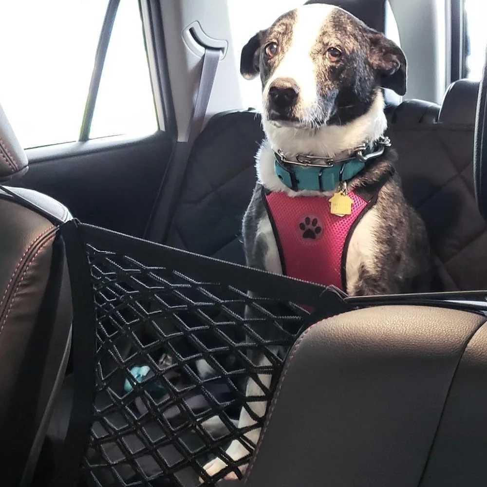 Dog Car Seat Covers Dog Carries Car Seat Isolation Net Car Anti-wrestling Pet Supplies Car Rear Back Seat Protector Mat Safety Carrier For Dogs z24111