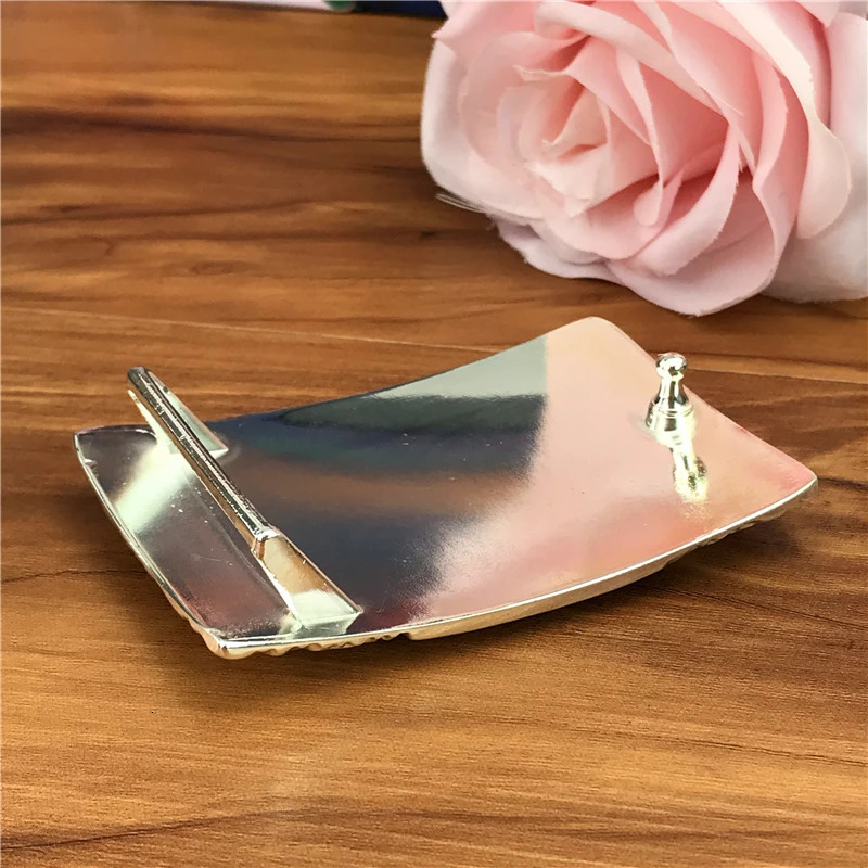 Belt Buckles For Men Mirror Alloy Buckle Diy Accessories Metal Clip Ceinture Homme Boucle AK0016 240401