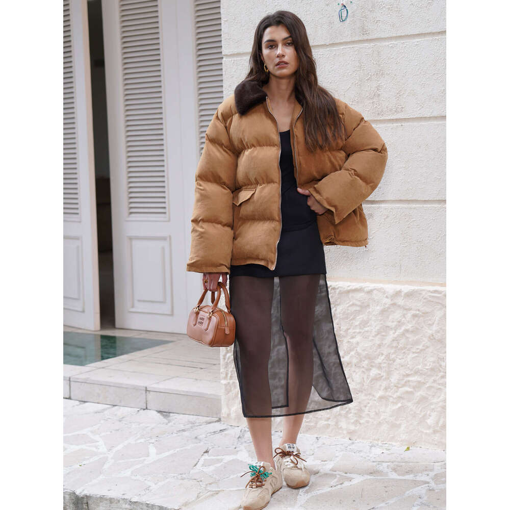 Fur Collar Winter Parka Women Fashion Thick Down Jacket