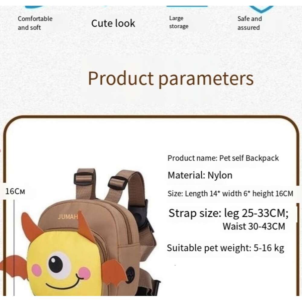 Luxury Designer dog New Pet Small And Medium-Sized Dogs To Go Out Walk. Snack Bag For Dogs. Dog Backpack Can Be cat Hung With A Leash Free Shipping