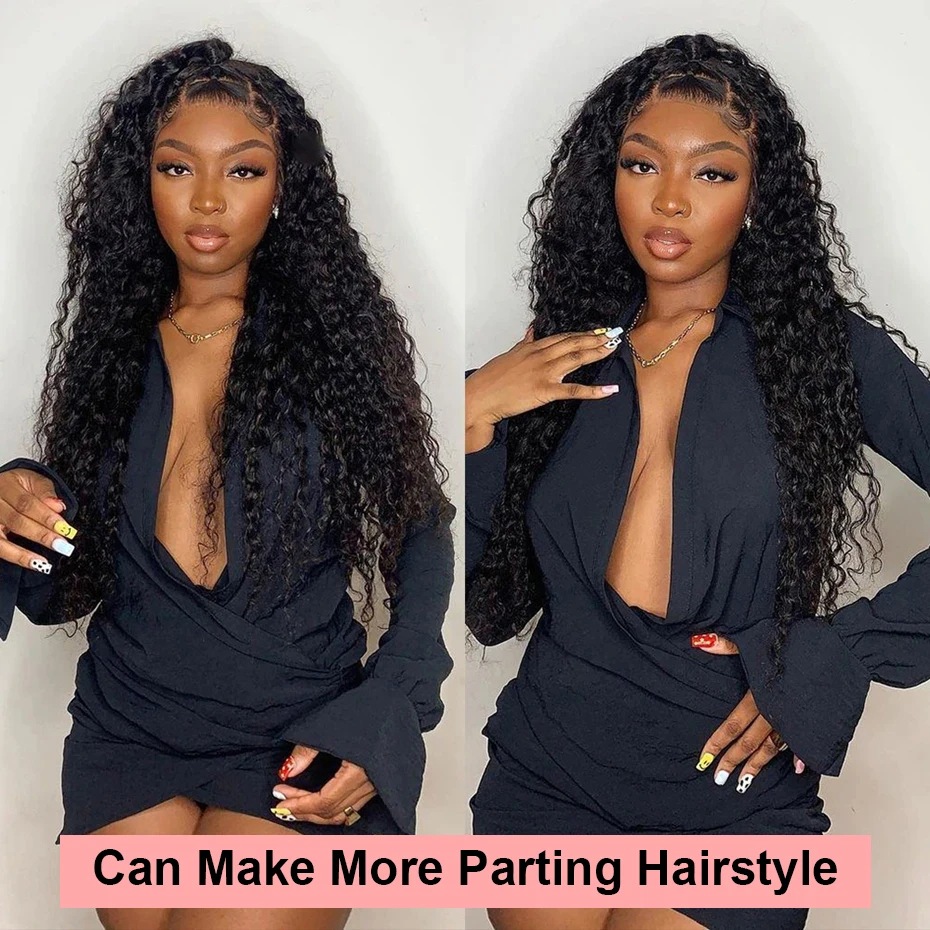 Honey Blonde Luxurious curly hair Brazilian Deep Wave Lace Front Simualtion human hair Wig - Perfect for Fullness and Volume Synthetic wig