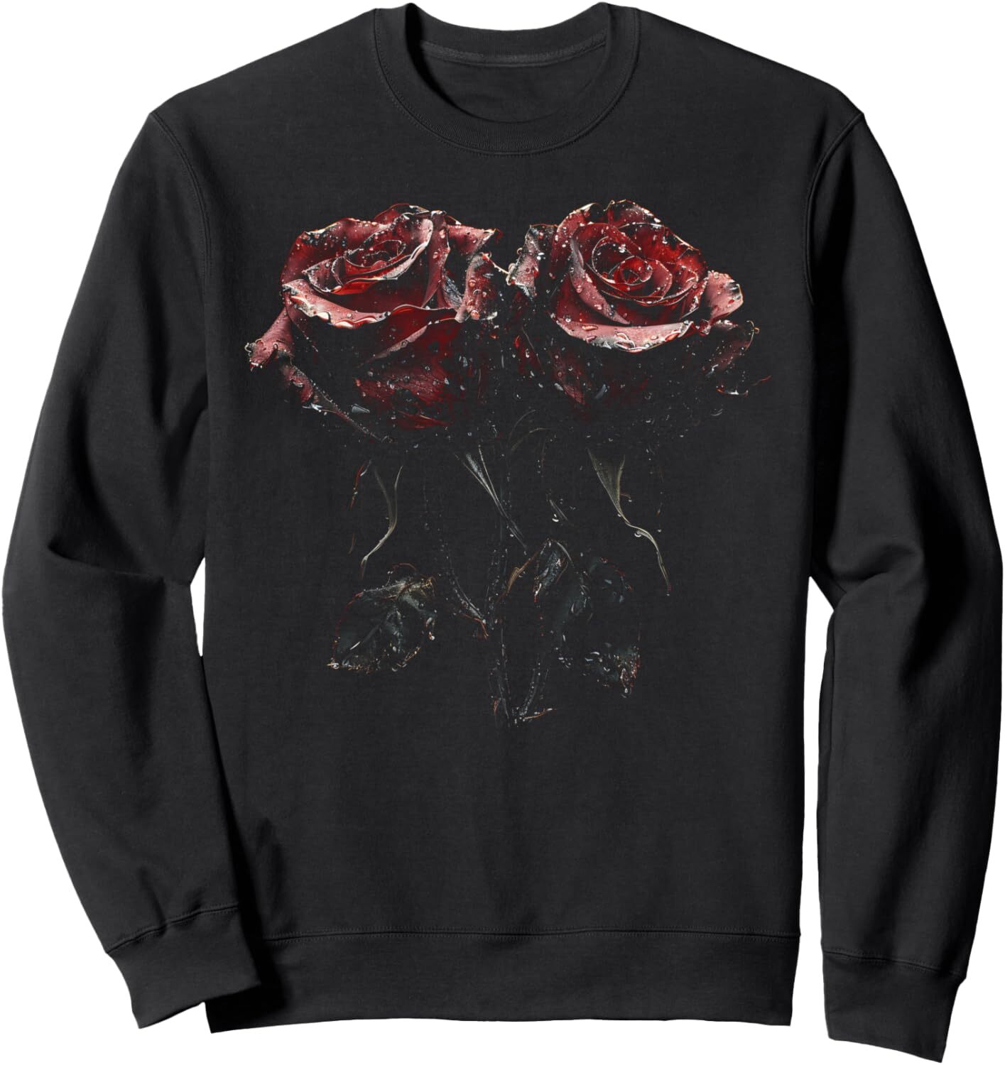 Long Sleeve Shirts for Men sweatshirt Rose Flower Floral Nature Plant Botanical Gifts Idea Graphic Sweatshirt T shirt Tee Streetwear Casual tops cloth