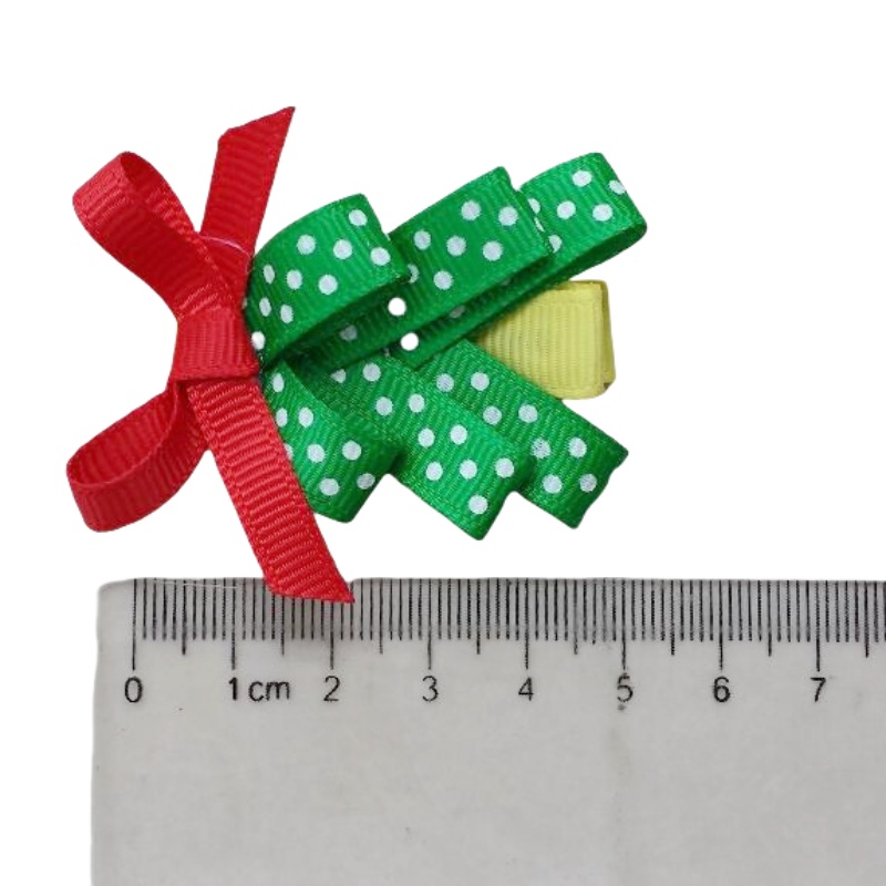 Girls Baby Christmas Tree Hair Clip Accessories Kids Children's 2 Inch Bows Flower Headband Renda Bowknot Hairpin Xmas Barrettes Headwear 10PCS H