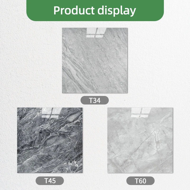 20pc of PVC Marble Floor Stickers Selfadhesive Wall Waterproof Bathroom Living room Moden Decoration Decals 241115
