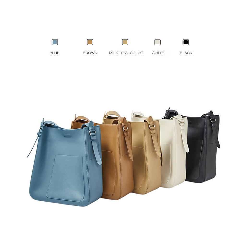 2024 New Arrival Split Leather Causal Single Strap Shoulder Large Capacity Designer Bucket Tote Bags dddmymoon