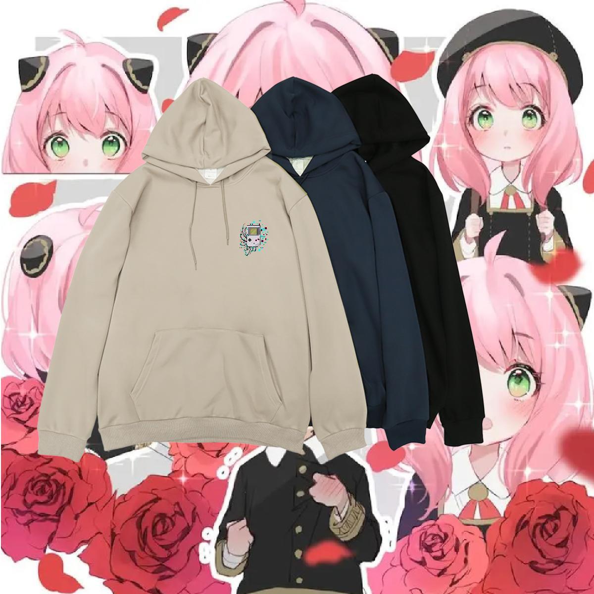 Classic Woman Hoodie Anime Free Shipping Women Tops Hoodie Tops Hoody Warm Fleece Hooded Collar Long Sleeve Casual Beach