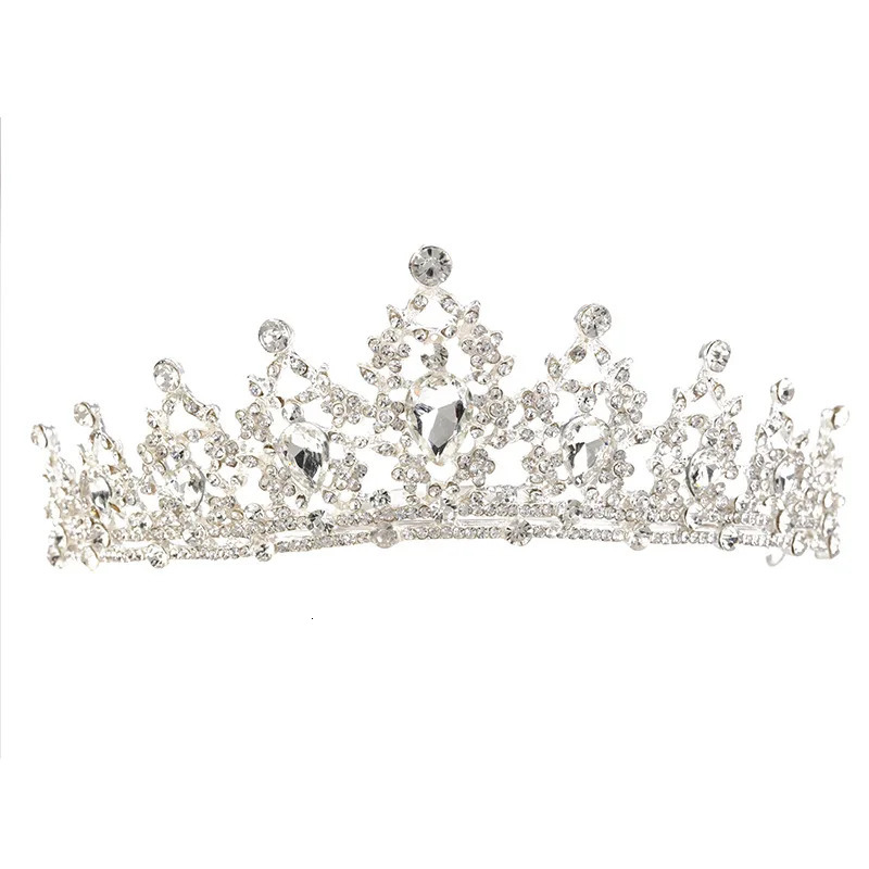 AINAMEISI Fashion Bridal Crown Wedding Alloy Rhinestone Crown Queen Birthday Non slip Comb Headband Jewelry 241115