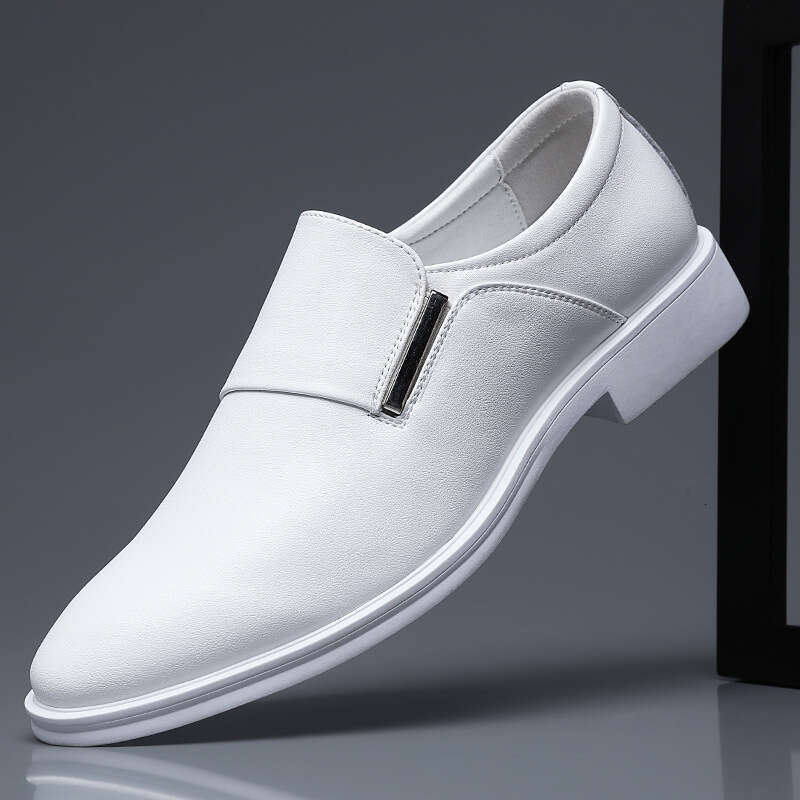 Men's Leather Shoe Fashion Dress Shoes Pointed Toe Split Casual Formal Loafers Business Wedding Oxfords atillas De Hombre Man