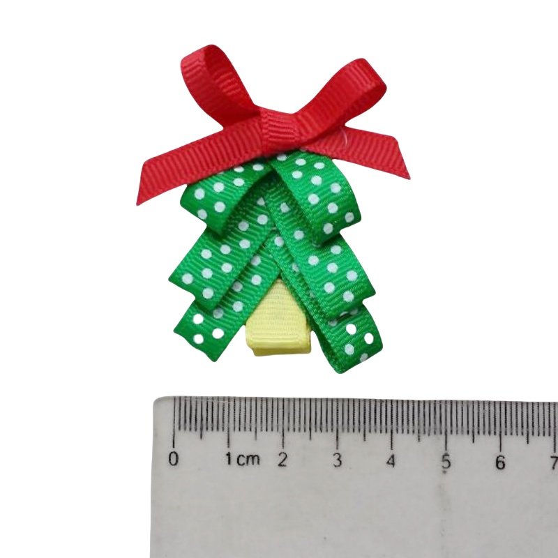 Girls Baby Christmas Tree Hair Clip Accessories Kids Children's 2 Inch Bows Flower Headband Renda Bowknot Hairpin Xmas Barrettes Headwear 10PCS H