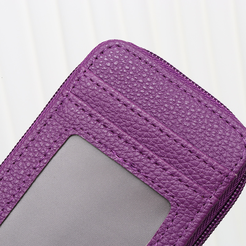 Designer's New Organ Bag Korean Version Portable Women's Short Bank Cover Business Card Clip Zipper Vertical Handbag