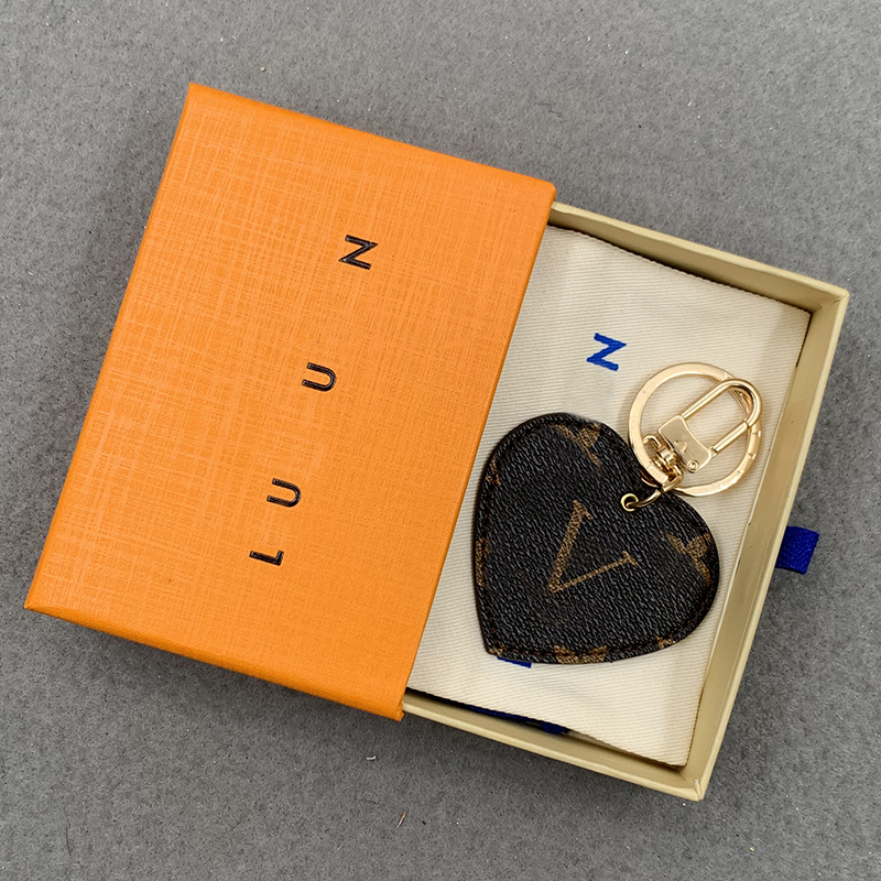 Women Keychain Heart Key ring Cute PU Chain Bag Charm Boutique Car Holder Design KeyRing Accessories 9 colors