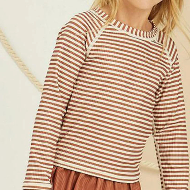 RC Baby Girls Swimwears Kids 1-12y Long Sleeve Sunscreen Floral Toddler Swimming Swimsuit Stripe Bikini Suits Casual Clothes 240412