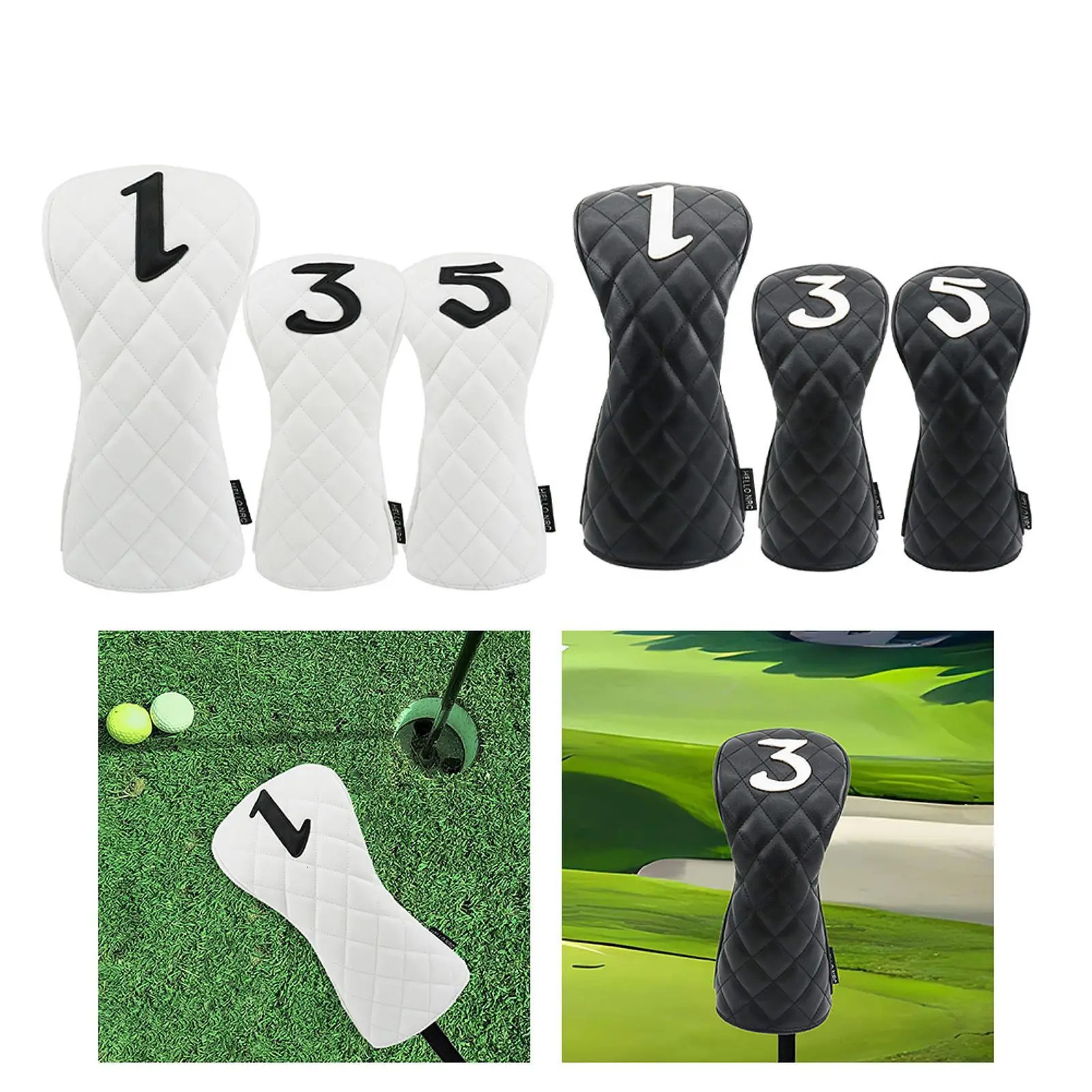 Golf Wood Headcover Premium Golf Wood Head Cover for Adults Golfer Equipment 241115