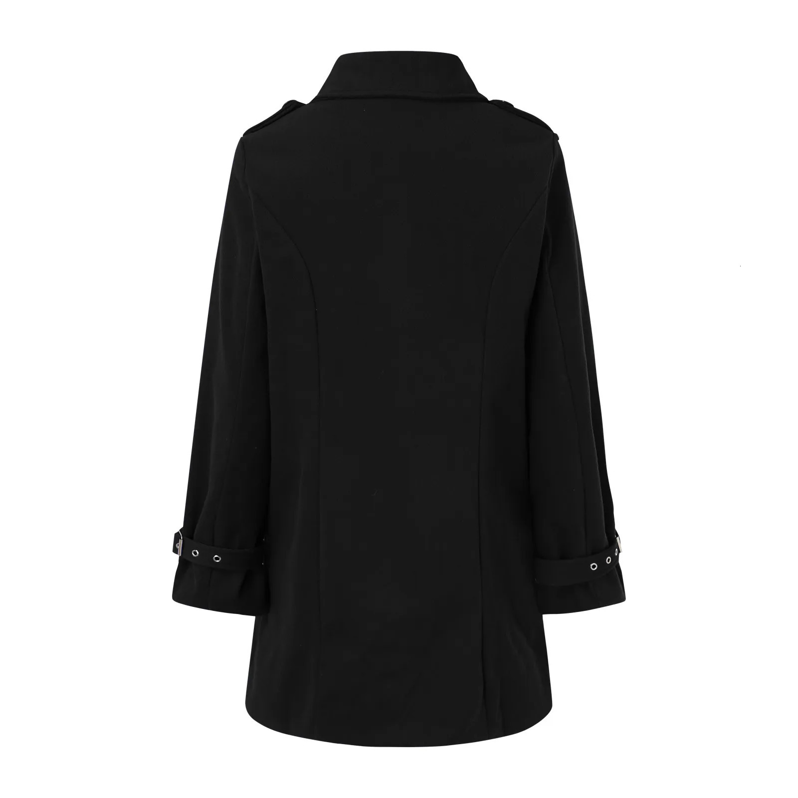 Lady Jacket Winter Coat Lapel Long Sleeve Padded Leather Vintage Thicken Chaquetas Invierno Mujer 2024 241115