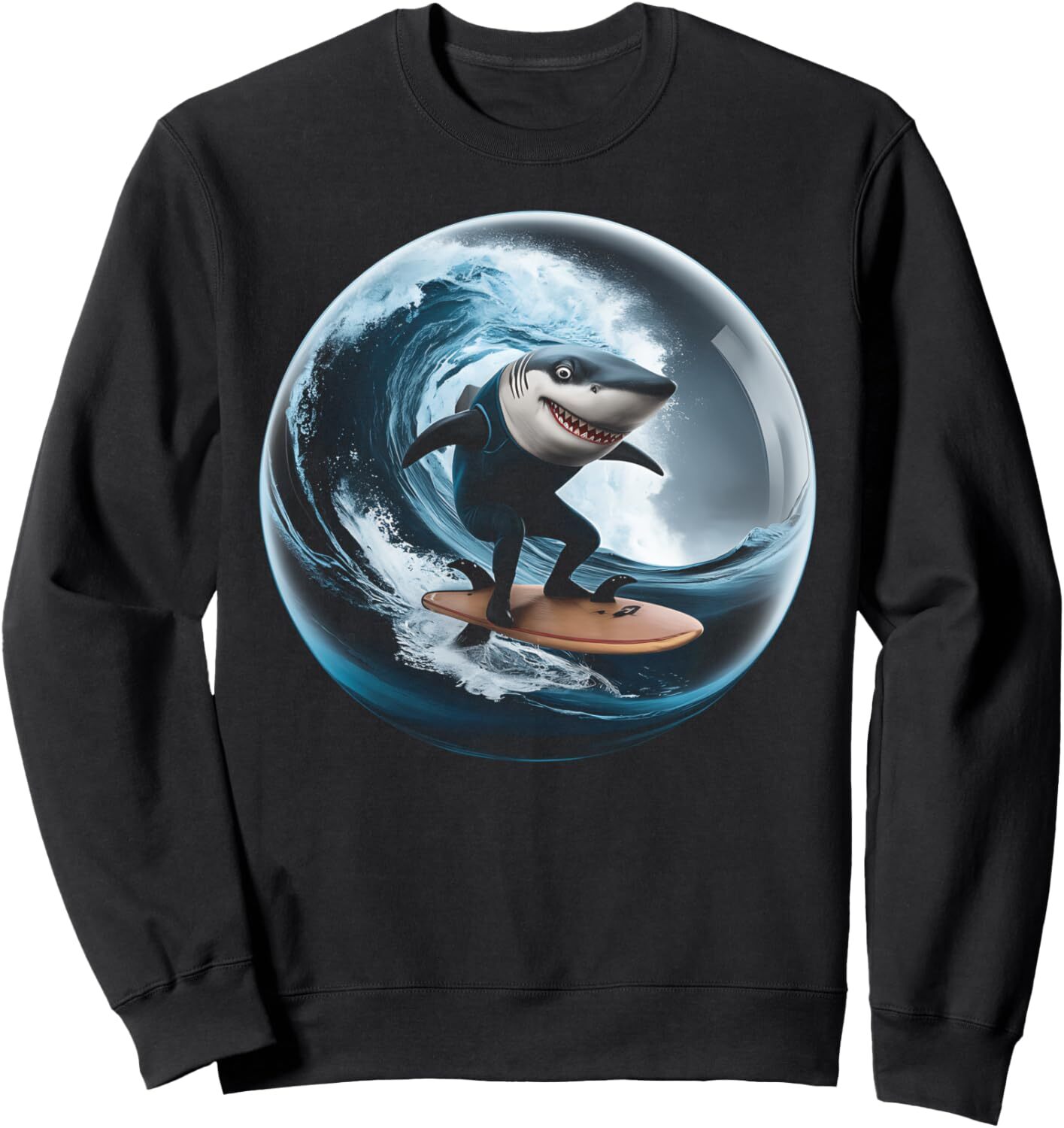 Long Sleeve Shirts for Men sweatshirt Surfing Shark Surfboard Beach Ocean Wave Surfer Gifts Sweatshirt T shirt Tee Streetwear Casual tops clothes