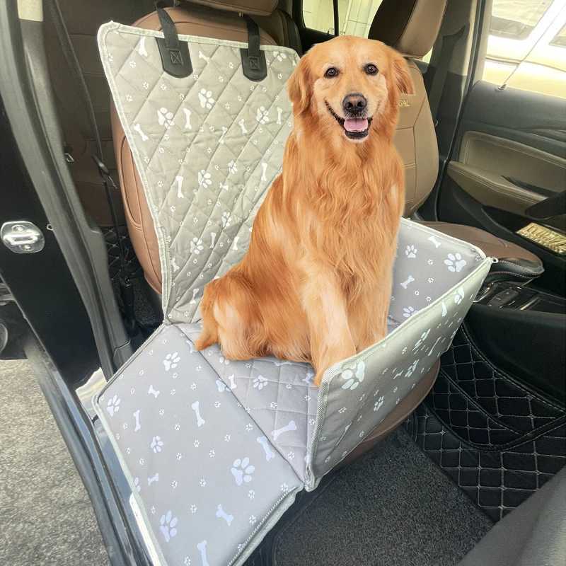 Dog Car Seat Covers Print Pet Dog Carrier Car Seat Cover Carry Cat Puppy Bag Car Travel Folding Hammock Waterproof Dogs Basket Pet Carriers z241115