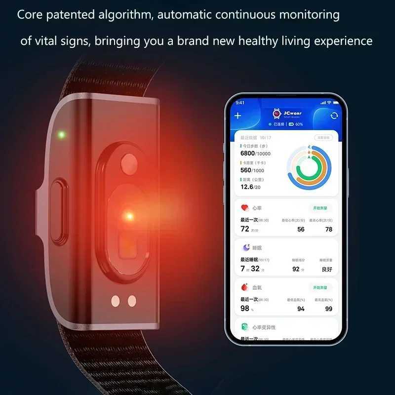 Smart Bracelet Blood Pressure Monitor Pedeter Sports Fitness Electronic Watch Mens Wristband Wen Tracker IP68 Y241114 Y241119