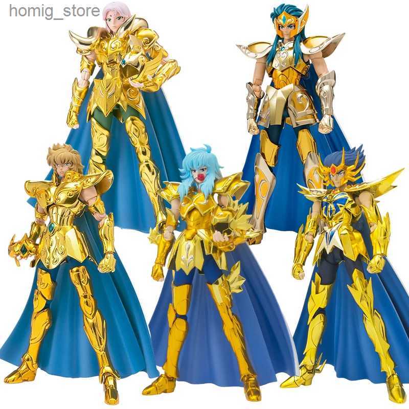 Action Toy Figures Japanese Anime Saint Seiya Figure Phoenix Ikki Hyoga Seiya Shiryu Standing Figure Toy PVC Box Figure Collection Decoration 19c