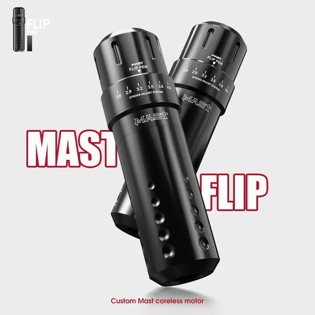 Mast Flip Adjustable Travel Tattoo Rotating Gun RCA Interface Tattoo Machine Pen Permanent Makeup Tattoo Supplies 241115