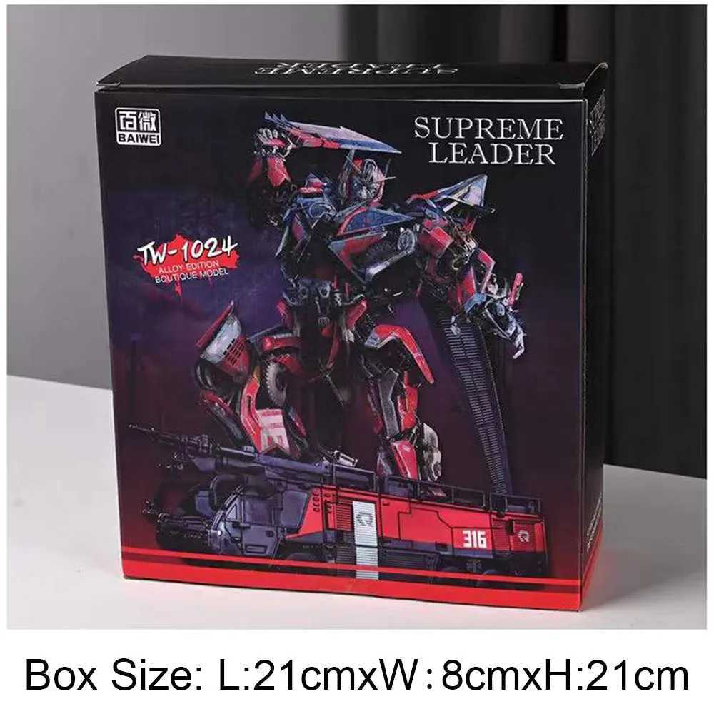 Baiwei Simple Version TW-1024 Fire Engine Truck KO SS61 Alloy Figure Toy Car Model Deformation Robot Gift Toy X241115