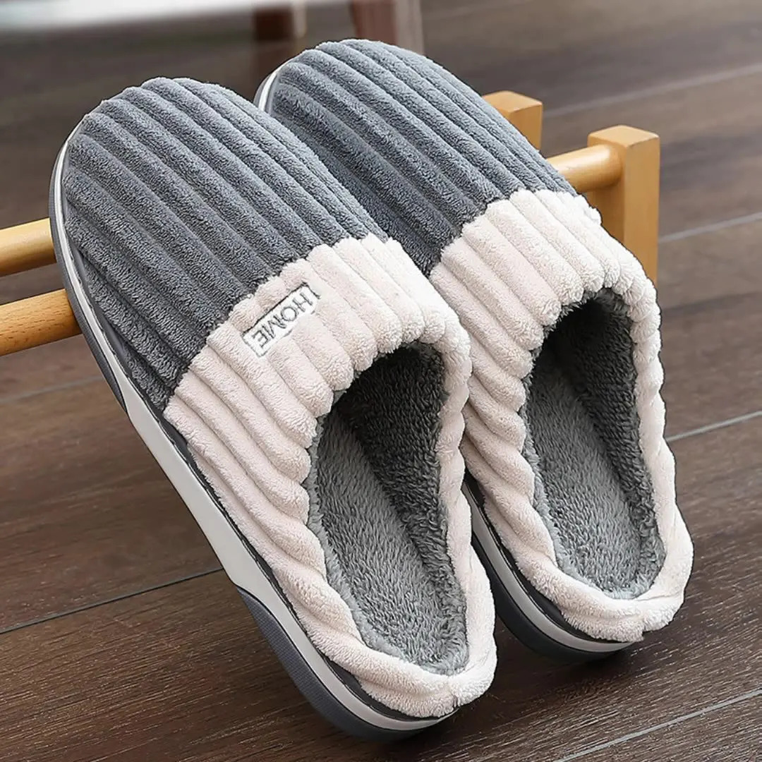 Big Size 48 49 Men Home Slippers Winter Warm Slipper Couples Comfort Furry Shoes Casual Shoes Indoor Thick Plush Slides 241115