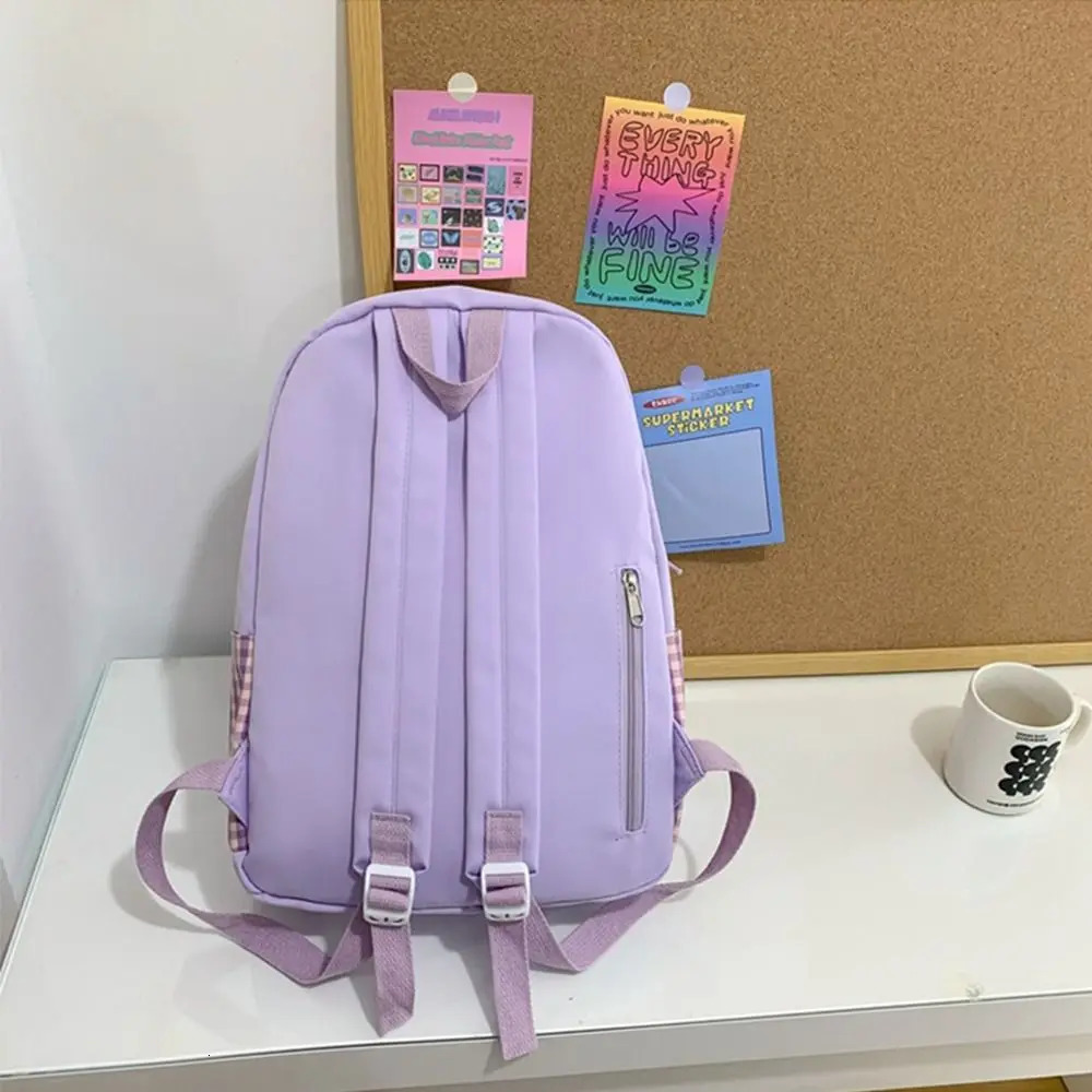 Fashion Bow Backpack Childrens School Backpack Large Capacity Nylon School Bags Elementary School Book Bags Outdoor Travel Bag 241115